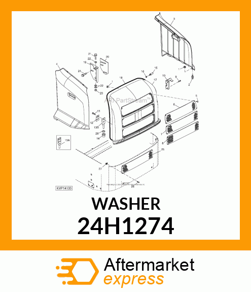 WASHER, METALLIC, ROUND HOLE 24H1274