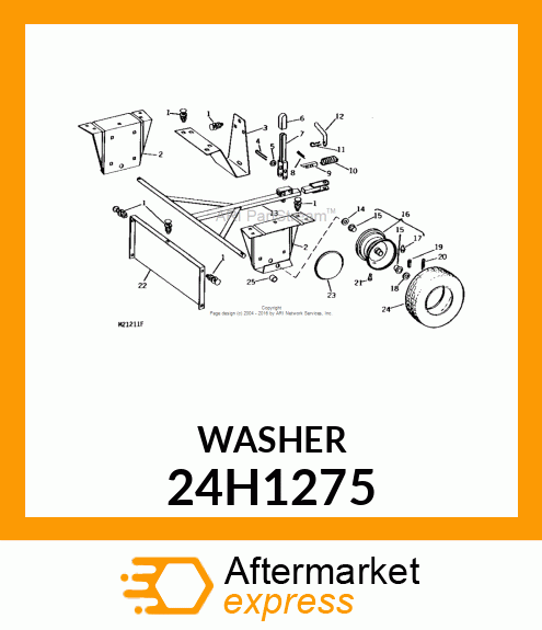 WASHER, METALLIC, ROUND HOLE 24H1275