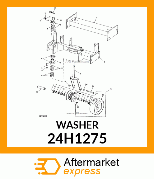 WASHER, METALLIC, ROUND HOLE 24H1275