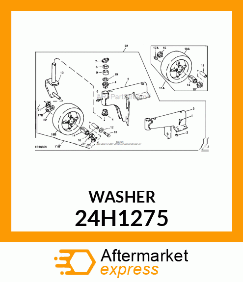 WASHER, METALLIC, ROUND HOLE 24H1275