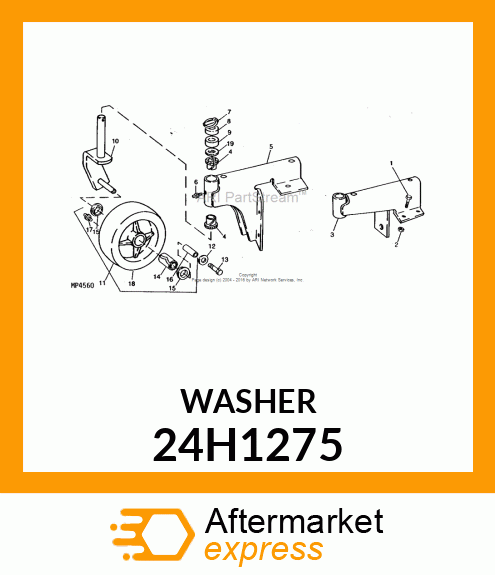 WASHER, METALLIC, ROUND HOLE 24H1275