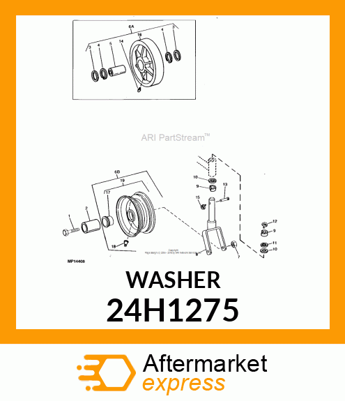 WASHER, METALLIC, ROUND HOLE 24H1275