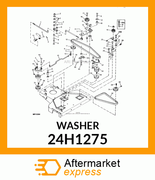 WASHER, METALLIC, ROUND HOLE 24H1275