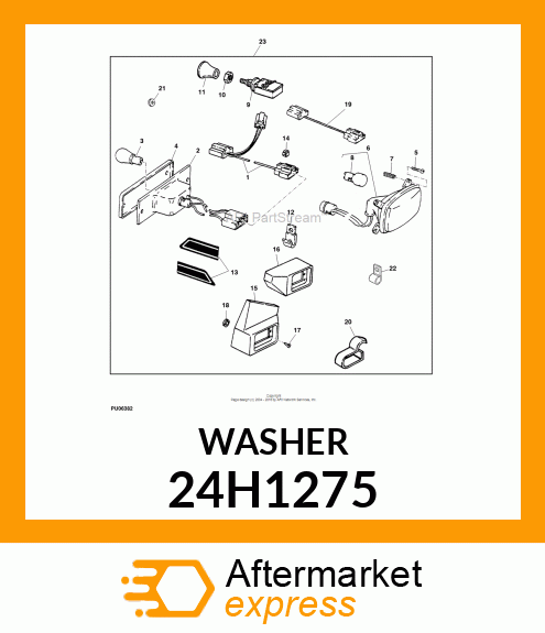 WASHER, METALLIC, ROUND HOLE 24H1275