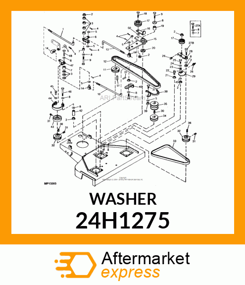 WASHER, METALLIC, ROUND HOLE 24H1275