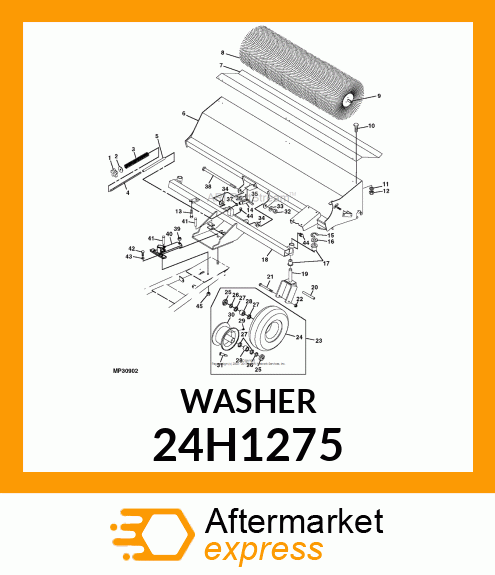 WASHER, METALLIC, ROUND HOLE 24H1275