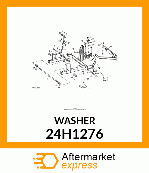 WASHER, METALLIC, ROUND HOLE 24H1276