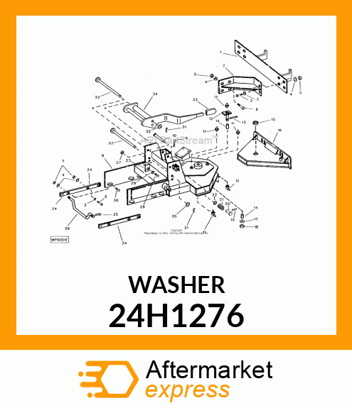 WASHER, METALLIC, ROUND HOLE 24H1276