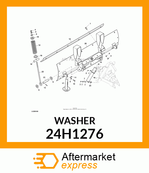 WASHER, METALLIC, ROUND HOLE 24H1276