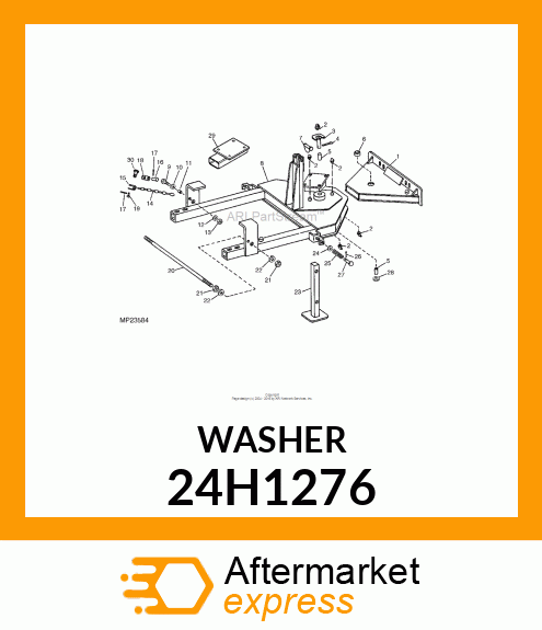 WASHER, METALLIC, ROUND HOLE 24H1276