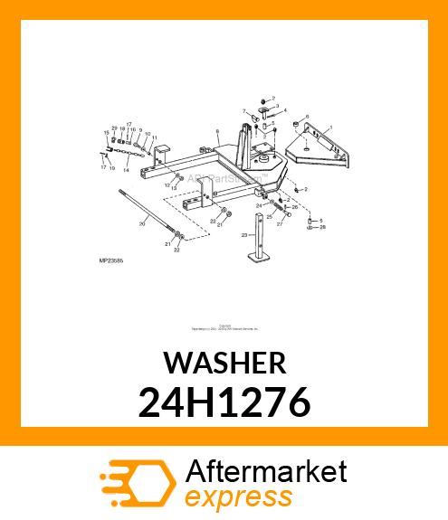 WASHER, METALLIC, ROUND HOLE 24H1276