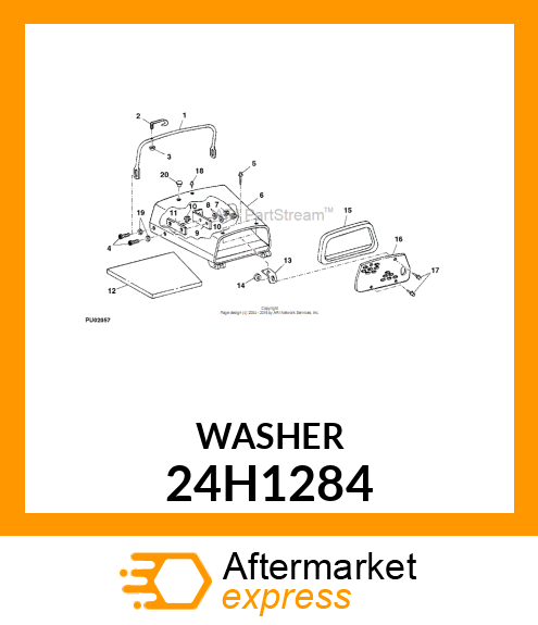 WASHER, METALLIC, ROUND HOLE 24H1284