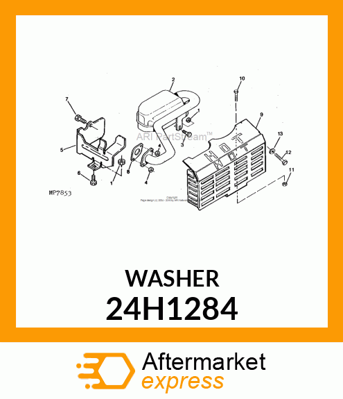 WASHER, METALLIC, ROUND HOLE 24H1284