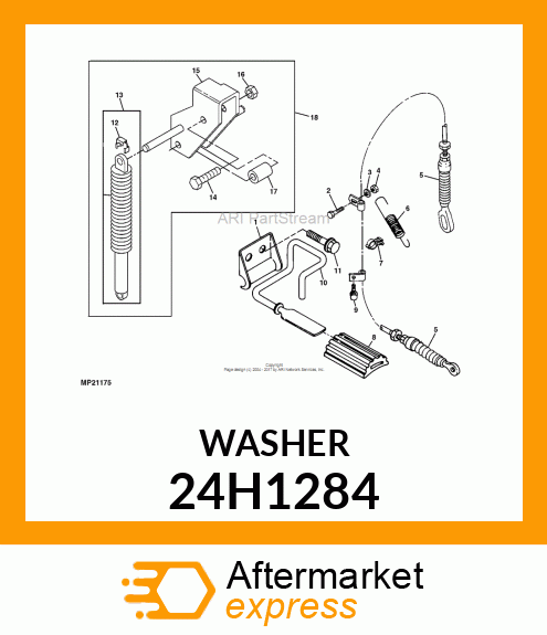 WASHER, METALLIC, ROUND HOLE 24H1284