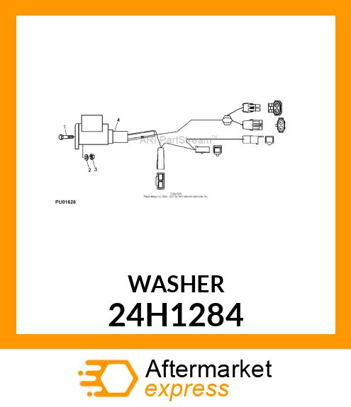 WASHER, METALLIC, ROUND HOLE 24H1284