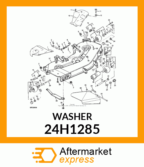 WASHER, METALLIC, ROUND HOLE 24H1285