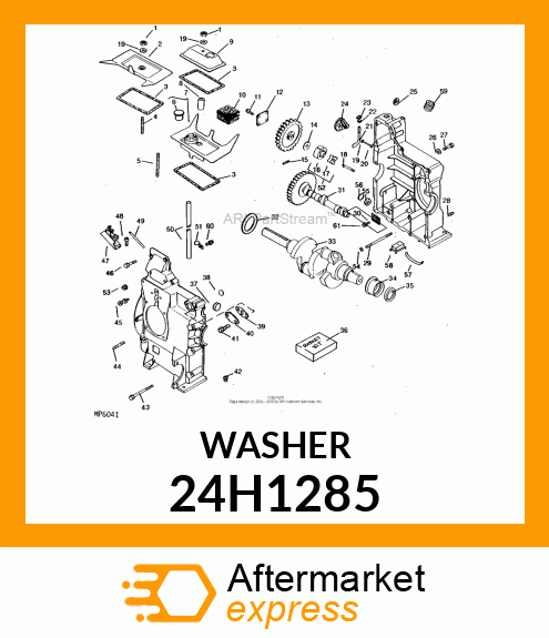 WASHER, METALLIC, ROUND HOLE 24H1285