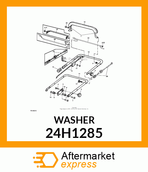 WASHER, METALLIC, ROUND HOLE 24H1285