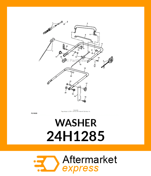 WASHER, METALLIC, ROUND HOLE 24H1285