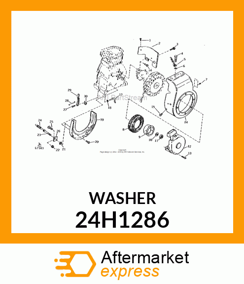 WASHER, METALLIC, ROUND HOLE 24H1286