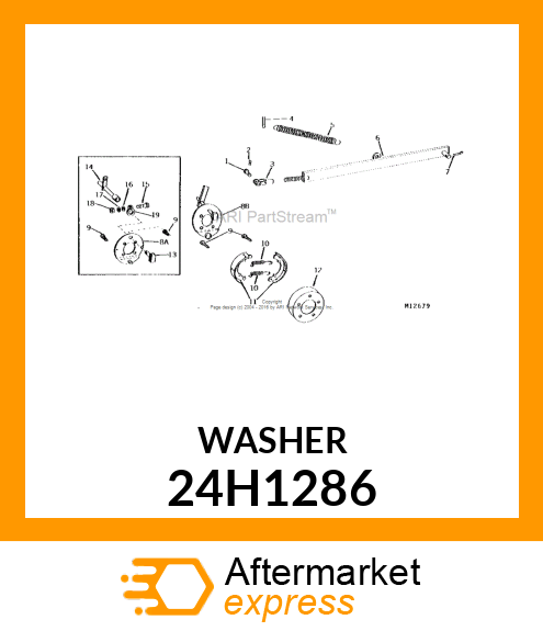 WASHER, METALLIC, ROUND HOLE 24H1286