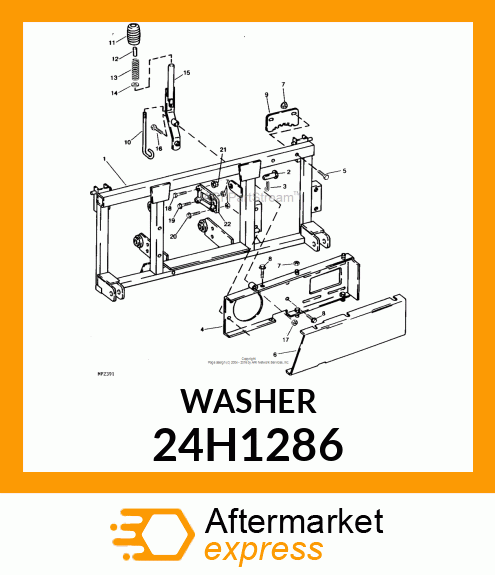 WASHER, METALLIC, ROUND HOLE 24H1286