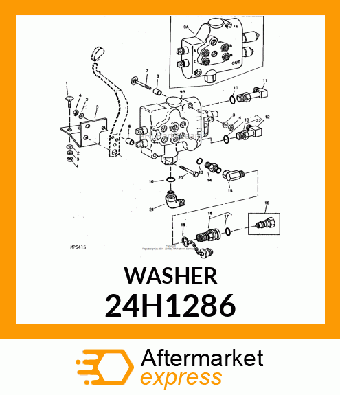 WASHER, METALLIC, ROUND HOLE 24H1286