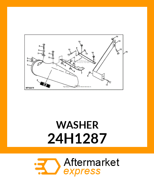 WASHER,.281X.625X.065" 24H1287