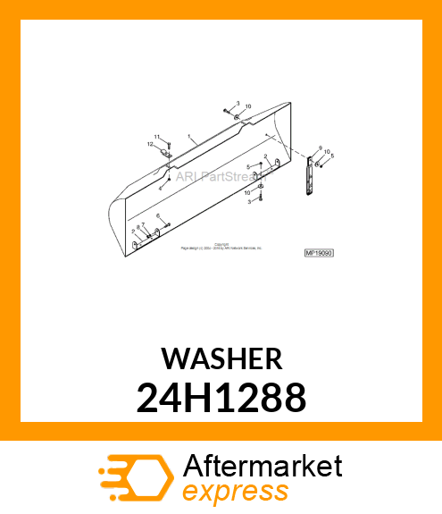 WASHER, METALLIC, ROUND HOLE 24H1288