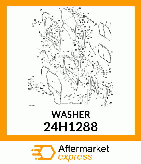 WASHER, METALLIC, ROUND HOLE 24H1288