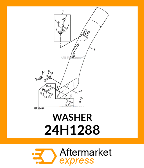 WASHER, METALLIC, ROUND HOLE 24H1288