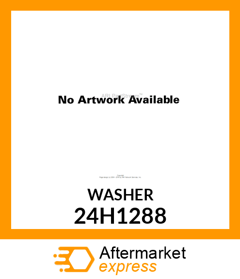 WASHER, METALLIC, ROUND HOLE 24H1288