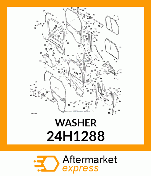 WASHER, METALLIC, ROUND HOLE 24H1288