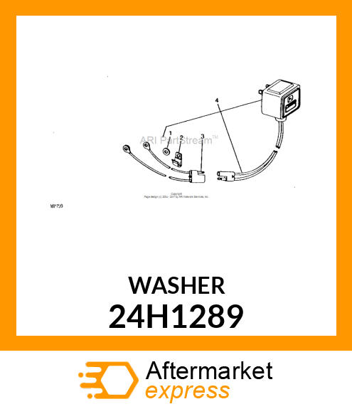 WASHER .328 X .625 X .048 ZINC 24H1289