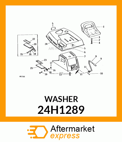 WASHER .328 X .625 X .048 ZINC 24H1289