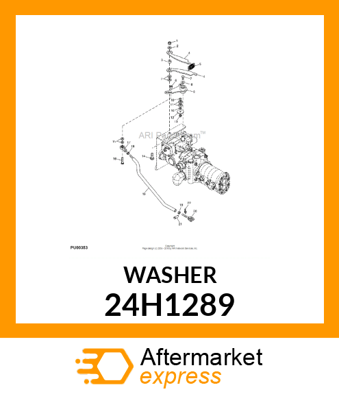 WASHER .328 X .625 X .048 ZINC 24H1289