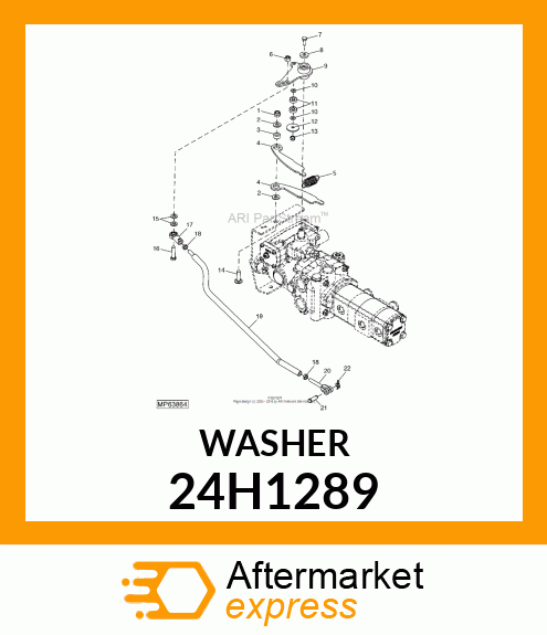 WASHER .328 X .625 X .048 ZINC 24H1289