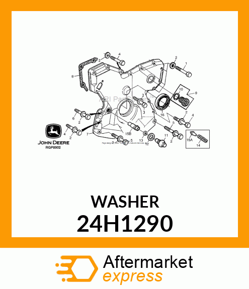 WASHER, METALLIC, ROUND HOLE 24H1290