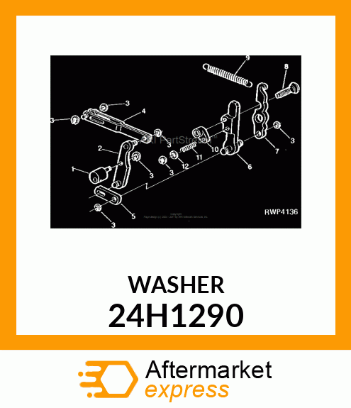 WASHER, METALLIC, ROUND HOLE 24H1290