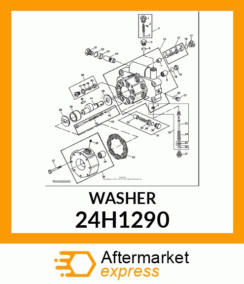 WASHER, METALLIC, ROUND HOLE 24H1290