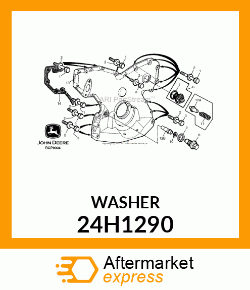 WASHER, METALLIC, ROUND HOLE 24H1290