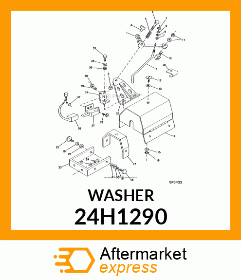 WASHER, METALLIC, ROUND HOLE 24H1290