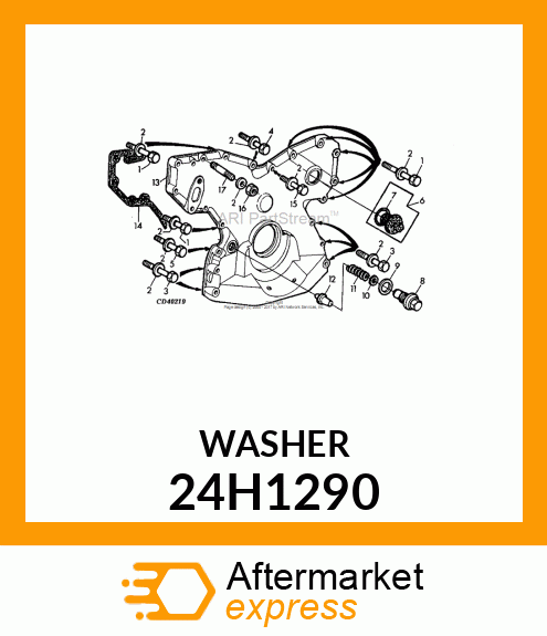 WASHER, METALLIC, ROUND HOLE 24H1290