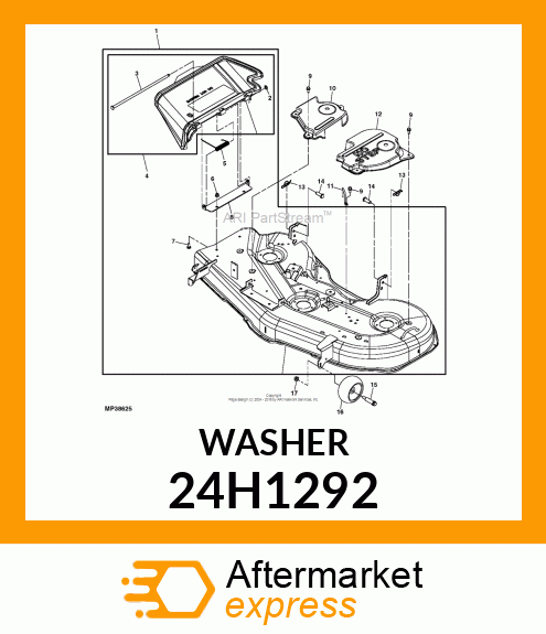 WASHER, METALLIC, ROUND HOLE 24H1292