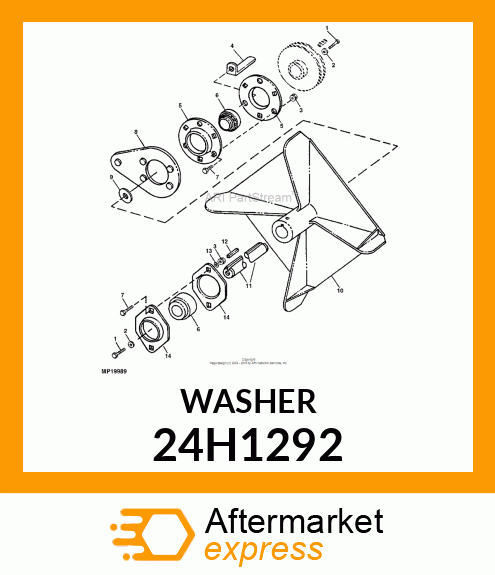 WASHER, METALLIC, ROUND HOLE 24H1292