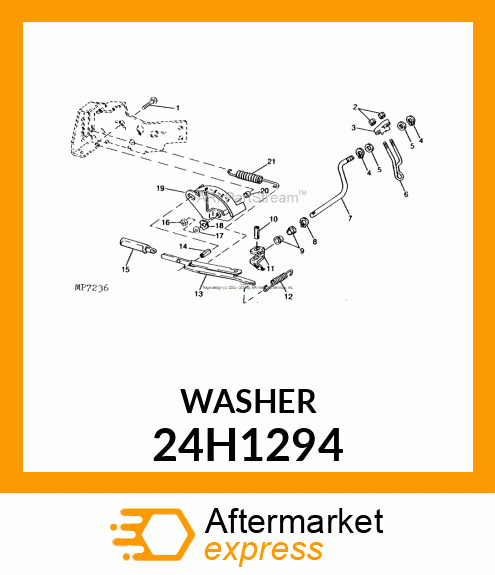 WASHER, METALLIC, ROUND HOLE 24H1294