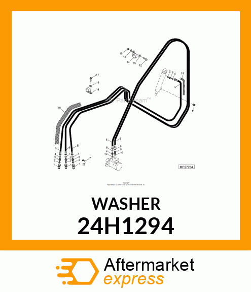 WASHER, METALLIC, ROUND HOLE 24H1294