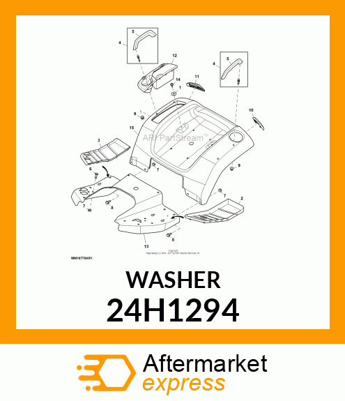 WASHER, METALLIC, ROUND HOLE 24H1294