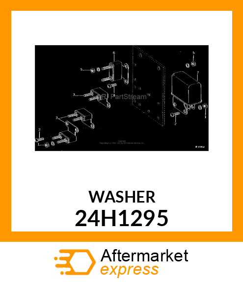 WASHER, METALLIC, ROUND HOLE 24H1295