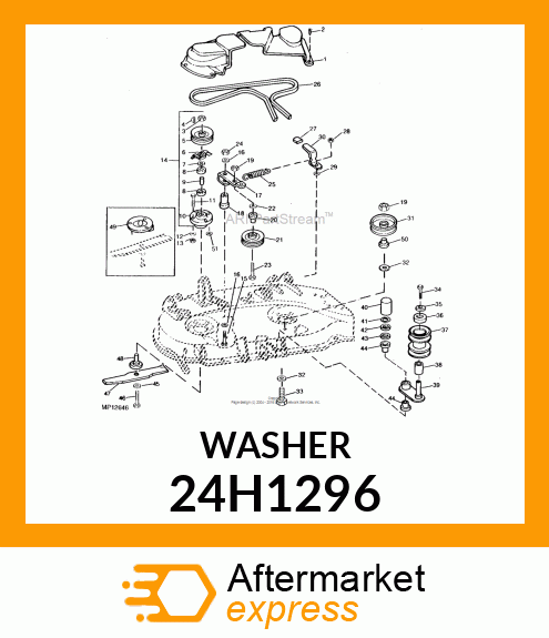 WASHER, METALLIC, ROUND HOLE 24H1296